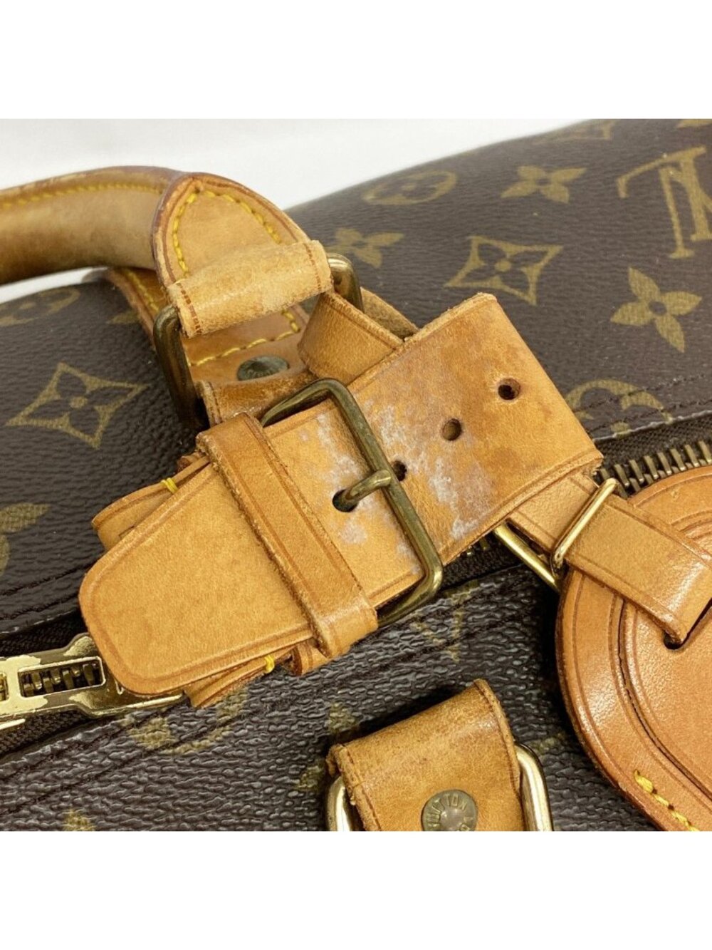 Louis Vuitton Boston Bag Monogram Keepall 55 Brown - Picture 8 of 10